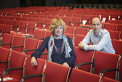 Saskia van Eenbergen, provincie Noord-Brabant en Patrick de Wit, projectleider aanpak VAB 